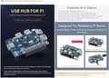 Miniatyrbillede 4 af 6: Waveshare USB 3.2 Gen1 HUB HAT til Raspberry Pi 4 med 4x USB 3.2 Gen1-porte op til 5 Gbps