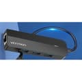 Miniatyrbild 4 av 4: Vention 5-i-1 USB-C till 3x USB 3.0 / RJ45 Gigabit Ethernet-adapter / Micro-B HUB 0.15M Svart ABS Typ