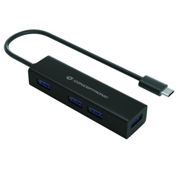 4-porttinen USB-hubi Conceptronic 110516207101 Tummansininen