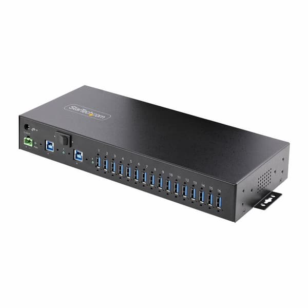 7-porttinen USB-hubi Startech S5G16AINDS-USB-A-HUB Musta