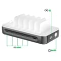 Miniatyrbild 3 av 5: Laddstation 100W Multiport 5 USB-C + USB och 6 kablar ingår 4smarts Grå