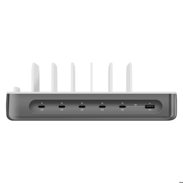 Laddstation 100W Multiport 5 USB-C + USB och 6 kablar ingår 4smarts Grå