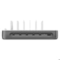 Miniatyrbild 2 av 5: Laddstation 100W Multiport 5 USB-C + USB och 6 kablar ingår 4smarts Grå