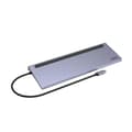 Miniatyrbild 2 av 3: UNITEK USB 3.1 Gen1 typ C dockingstation 3 portar USB 3.0 - RJ45 - 2x HDMI - VGA - SD-kort - Ljud - PD 100W