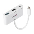 Miniatyrbild 1 av 2: USB-HUB LINDY 43340 Vit