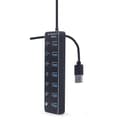 Miniatyrbild 4 av 5: USB-HUB GEMBIRD UHB-U3P7P-01 Svart