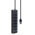 Miniatyrbild 2 av 5: USB-HUB GEMBIRD UHB-U3P7P-01 Svart