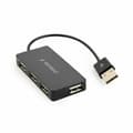 Miniatyrbillede 1 af 2: USB Hub GEMBIRD UHB-U2P4-04 Sort (1 enheder)