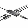 Miniatyrbillede 4 af 9: USB Hub Trust 24968 Sølvfarvet (1 enheder)