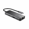 Miniatyrbillede 2 af 9: USB Hub Trust 24968 Sølvfarvet (1 enheder)