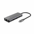 Miniatyrbillede 1 af 9: USB Hub Trust 24968 Sølvfarvet (1 enheder)