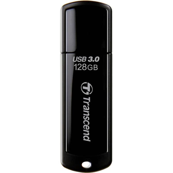 Transcend JetFlash® 700 USB-minne 128 GB Svart TS128GJF700 USB 3.2 Gen 1 Svart