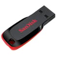 Miniatyrbild 4 av 4: SanDisk Cruzer® Blade™ USB-minne 128 GB Svart SDCZ50-128G-B35 USB 2.0