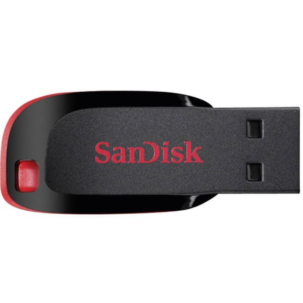 SanDisk Cruzer® Blade™ USB-minne 128 GB Svart SDCZ50-128G-B35 USB 2.0 Svart, Röd