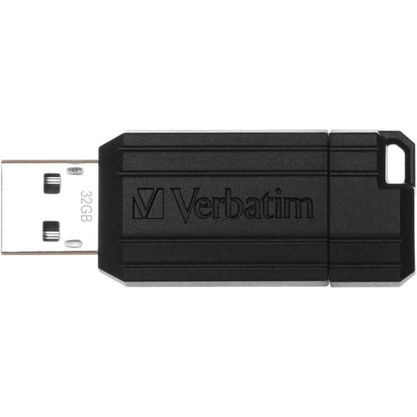 Verbatim Pin Stripe USB-minne 32 GB Svart 49064 USB 2.0