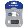 Miniatyrbild 4 av 4: Verbatim Pin Stripe USB-minne 32 GB Svart 49064 USB 2.0