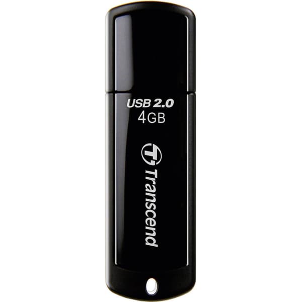 Transcend JetFlash® 350 USB-minne 4 GB Svart TS4GJF350 USB 2.0