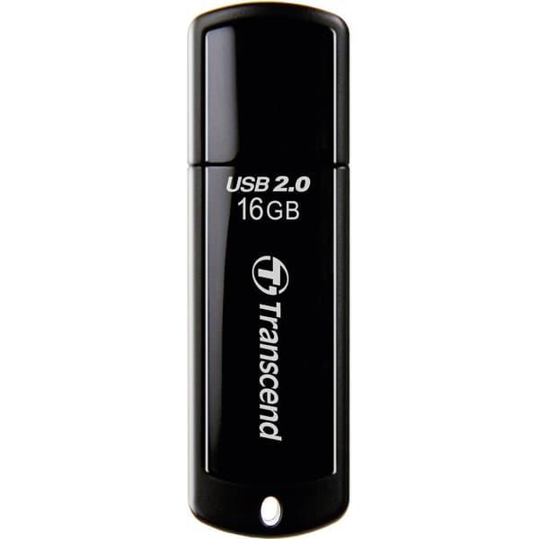 Transcend JetFlash® 350 USB-minne 16 GB Svart TS16GJF350 USB 2.0