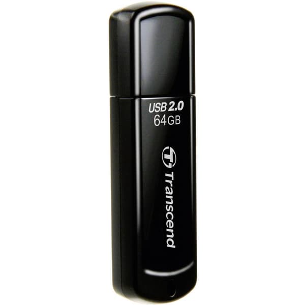 Transcend JetFlash® 350 USB-minne 64 GB Svart TS64GJF350 USB 2.0