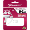 Miniatyrbild 4 av 5: Transcend JetFlash® 710S USB-minne 64 GB Silver TS64GJF710S USB 3.2 Gen 1