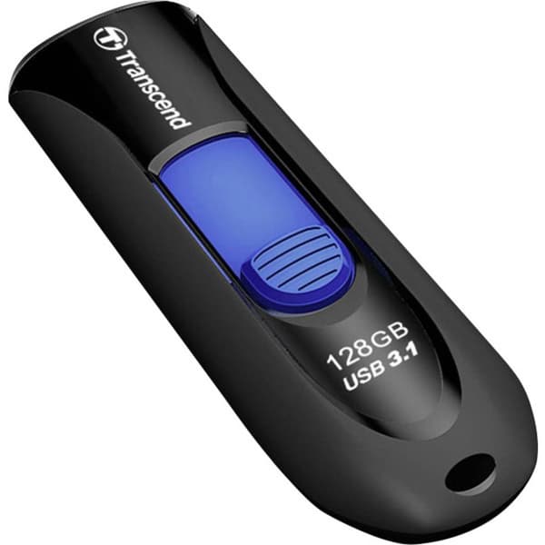 Transcend JetFlash® 790 USB-minne 128 GB Svart, Blå TS128GJF790K USB 3.1
