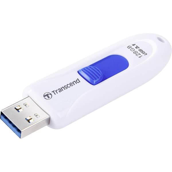 Transcend JetFlash® 790 USB-minne 128 GB Vit, Blå TS128GJF790W USB-C® (USB 3.1 Gen 1) Vit