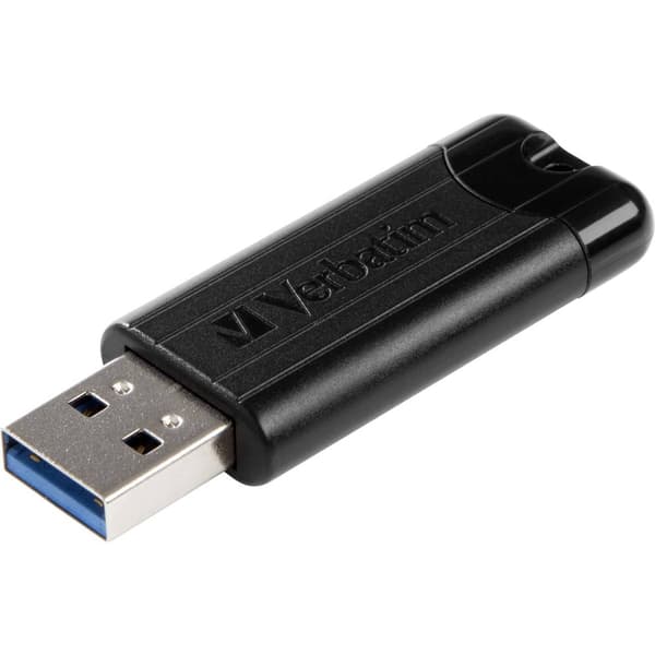 Verbatim Pin Stripe 3.0 USB-minne 256 GB Svart 49320 USB 3.2 Gen 1 Svart
