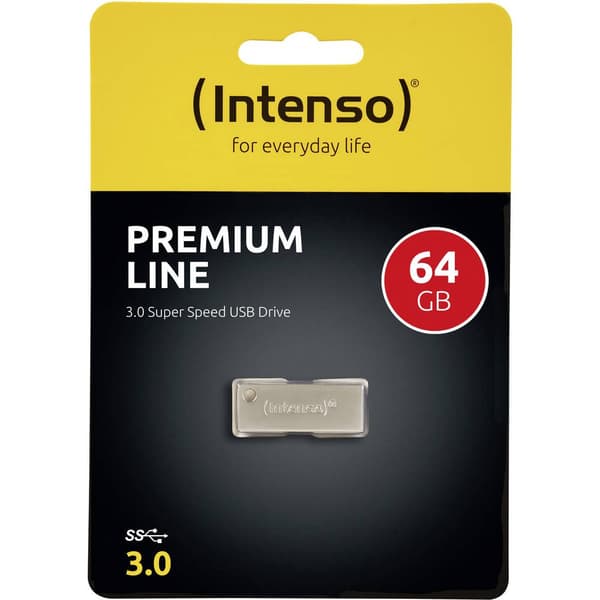 Intenso Premium Line USB-minne 64 GB Silver 3534490 USB 3.2 Gen 1