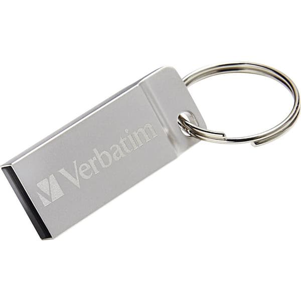 Verbatim Metall-Gehäuse USB-minne 64 GB Silver 98750 USB 2.0