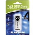 Miniatyrbild 2 av 2: Platinum TWS USB-minne 4 GB Svart 177559-3 USB 2.0