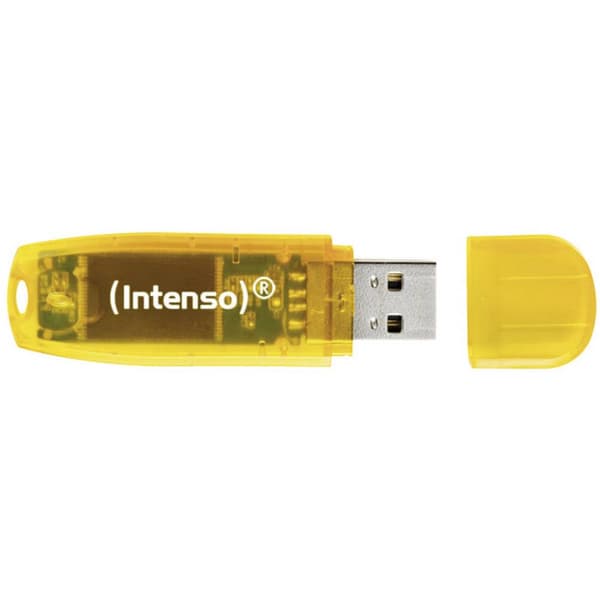 Intenso Rainbow Line USB-minne 64 GB Orange (transparent) 3502490 USB 2.0