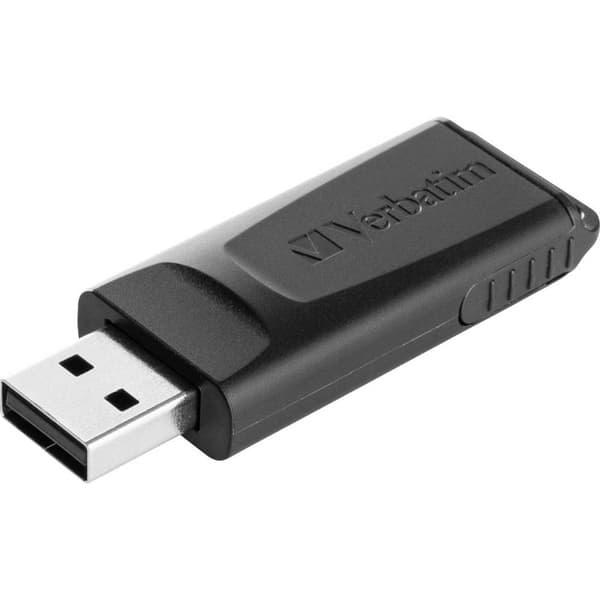 Verbatim Slider USB-minne 64 GB Svart 98698 USB 2.0
