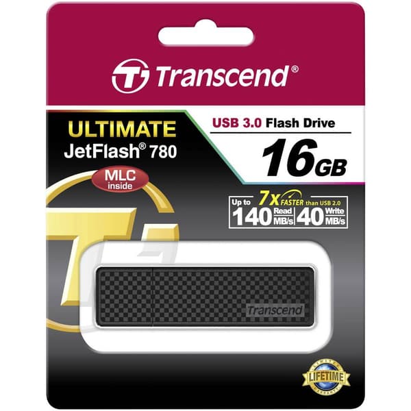 Transcend JetFlash® 780 USB-minne 16 GB Svart TS16GJF780 USB 3.2 Gen 1
