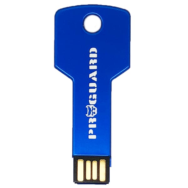 16 GB Vattentätt och Stöttåligt USB 2.0 minne flash (Metall) Blå Blå