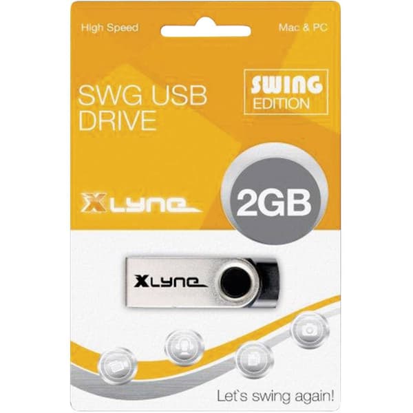 Xlyne Swing USB-minne 2 GB Svart 177558-2 USB 2.0