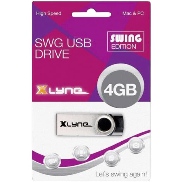 Xlyne Swing USB-minne 4 GB Svart 177559 USB 2.0