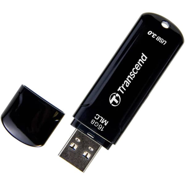 Transcend JetFlash™ 750K USB-minne 16 GB Svart TS16GJF750K USB 3.2 Gen 1 Svart