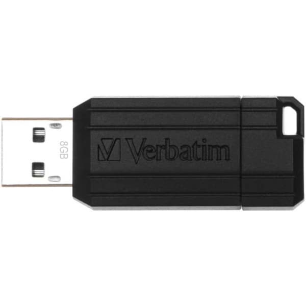 Verbatim Pin Stripe USB-minne 8 GB Svart 49062 USB 2.0
