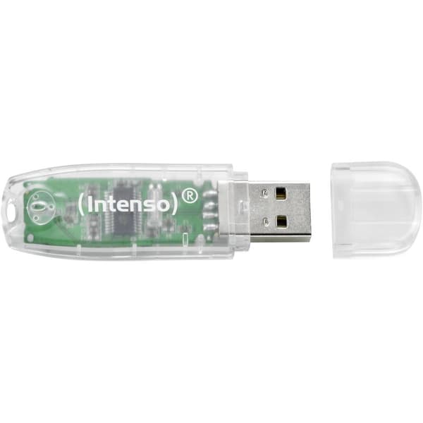 Intenso Rainbow Line USB-minne 32 GB Transparent 3502480 USB 2.0