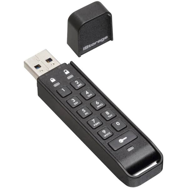 iStorage datAshur® Personal 2 USB-minne 8 GB Svart IS-FL-DAP3-B-8 USB 3.2 Gen 1 Svart