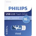 Miniatyrbild 1 av 4: Philips VIVID USB-minne 16 GB Blå FM16FD05B/00 USB 2.0