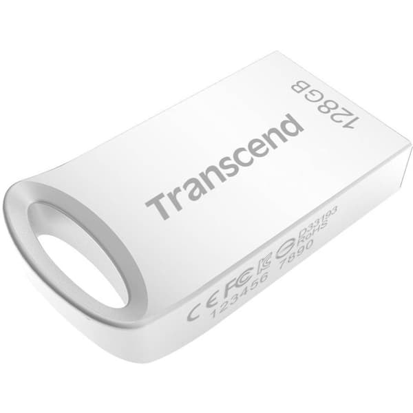 Transcend JetFlash® 710S USB-minne 128 GB Silver TS128GJF710S USB 3.2 Gen 1