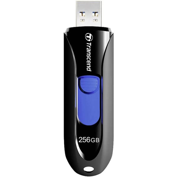 Transcend JetFlash® 790 USB-minne 256 GB Svart, Blå TS256GJF790K USB 3.1