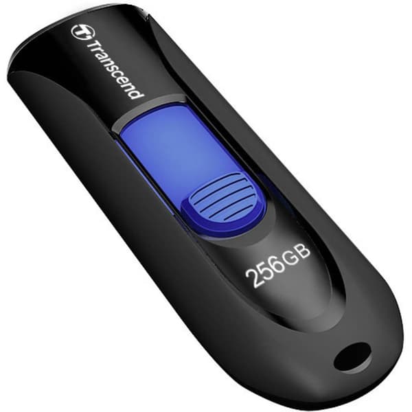 Transcend JetFlash® 790 USB-minne 256 GB Svart, Blå TS256GJF790K USB 3.1