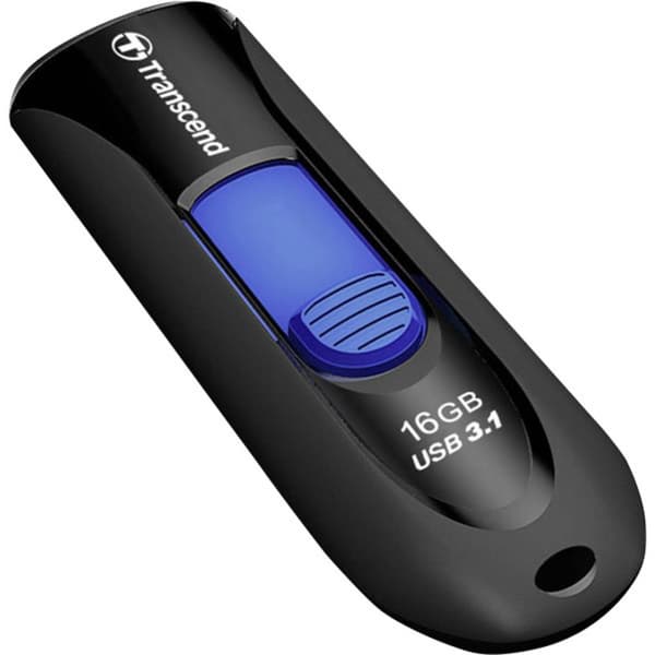 Transcend JetFlash® 790 USB-minne 16 GB Svart, Blå TS16GJF790K USB 3.1