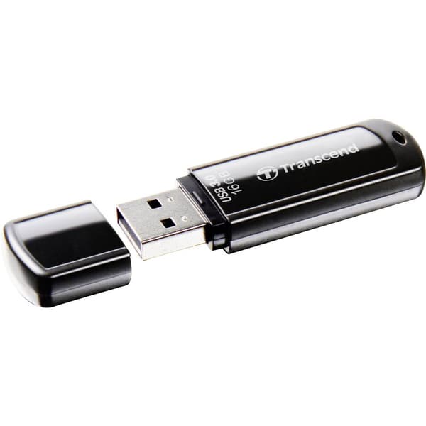 Transcend JetFlash® 700 USB-minne 16 GB Svart TS16GJF700 USB 3.2 Gen 1
