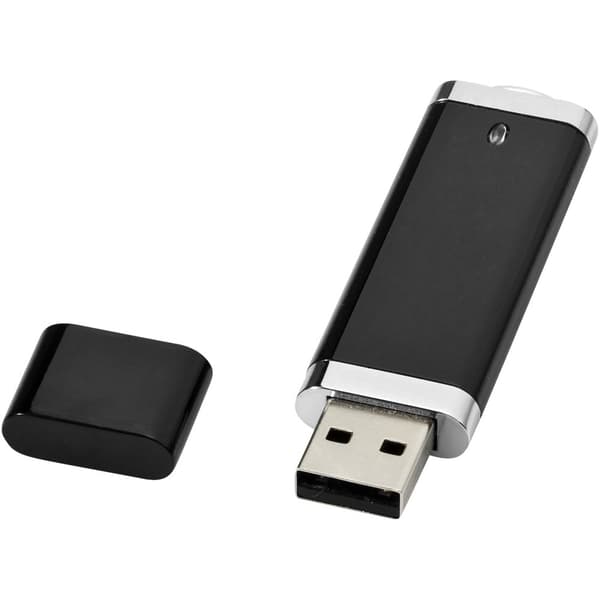 Bullet Flat USB Stick 4GB Solid Black One Size