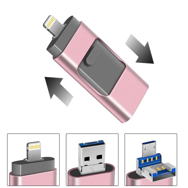 Micro-USB/Lightning Minne - (128GB)