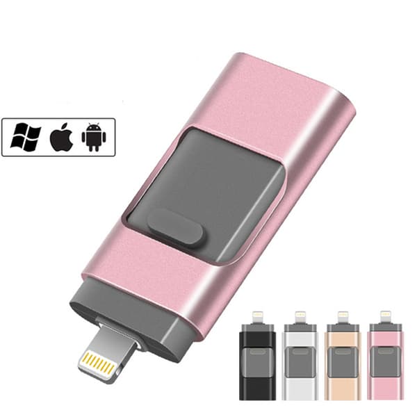 Micro-USB/Lightning Minne - (128GB)