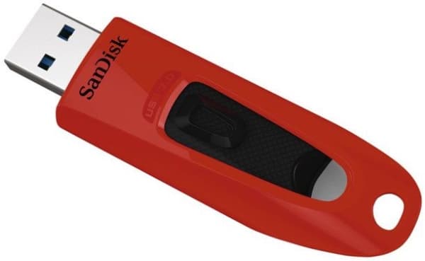SanDisk Ultra - USB-flashstasjon - 32 GB - USB 3.0 - rød